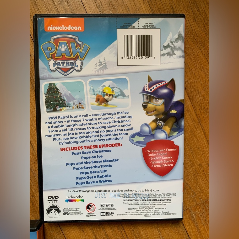 Paw Patrol Rescue Pack DVD Set - Picture 4 of 6